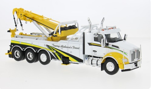 Kenworth T 880 Wrecker 2018 Wit/Geel - 1:43